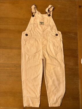 OshKosh Blush Pink Toddler Heart Bib Overalls